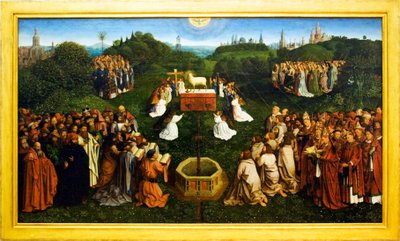 Adoración del Cordero de Michiel Coxie