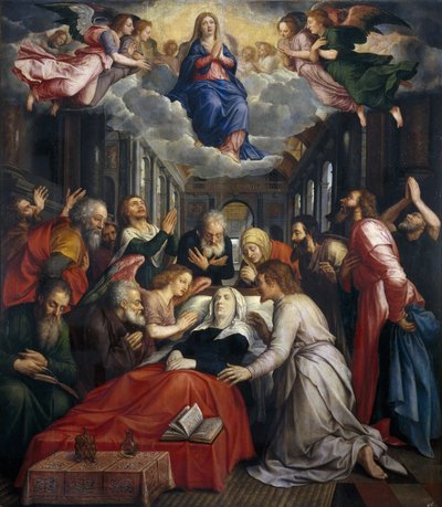 La muerte y la asunción de la Virgen de Michiel I Coxie or Coxcie