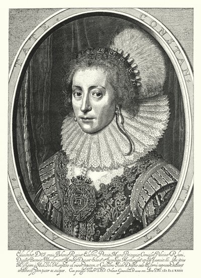 Isabel Estuardo, Reina de Bohemia de Michiel Jansz. van (after) Miereveld