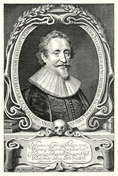 Hugo Grotius, jurista, teólogo, filósofo y autor holandés de Michiel Jansz. van (after) Miereveld
