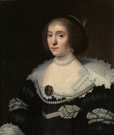 Retrato de Amalia de Solms (1602-75) de Michiel Jansz van Mierevelt (copy after)