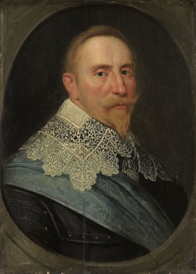 Retrato de Gustavo II Adolfo (1594-1632), rey de Suecia de Michiel Jansz van Mierevelt (copy after)