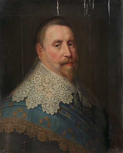 Retrato de Gustavo II Adolfo (1594-1632), rey de Suecia de Michiel Jansz van Mierevelt (copy after)