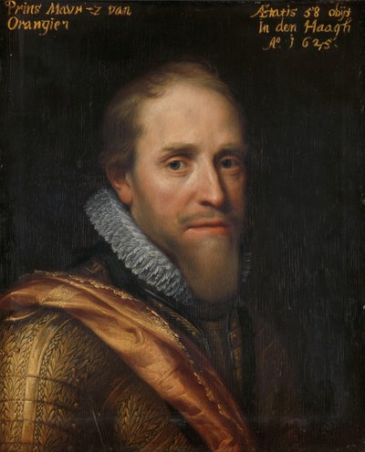 Retrato de Mauricio, Príncipe de Orange de Michiel Jansz van Mierevelt (workshop of)