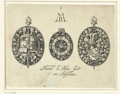 Dos cajas de reloj y una esfera, c.1620-26 de Michiel Le Blon