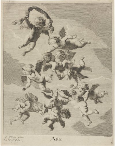 Cielo Aer (título sobre el objeto) Los cuatro elementos (título de la serie) de Michiel Mosijn