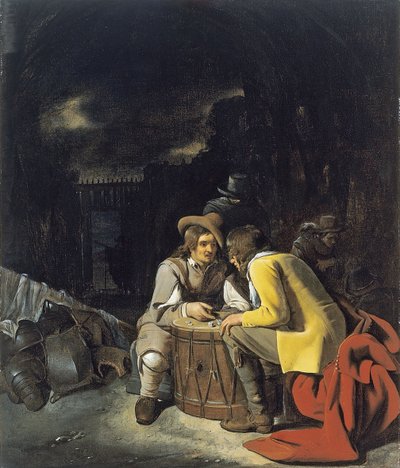 Soldados jugando a los dados de Michiel Sweerts