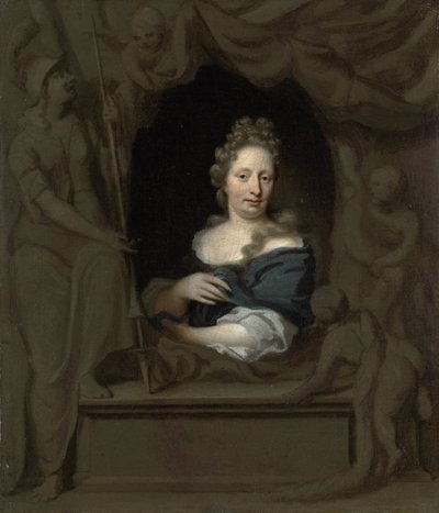Retrato de Eva Visscher, esposa de Michiel van Musscher de Michiel van Musscher