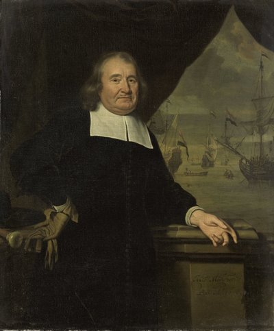 Retrato de un capitán o armador de Michiel van Musscher