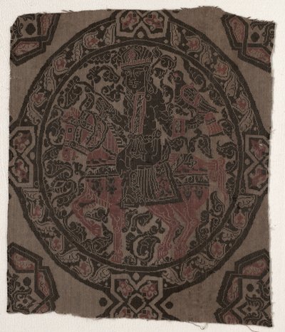 Fragmento con rey cazador ecuestre, Irán o Irak, período abasí de Middle Eastern