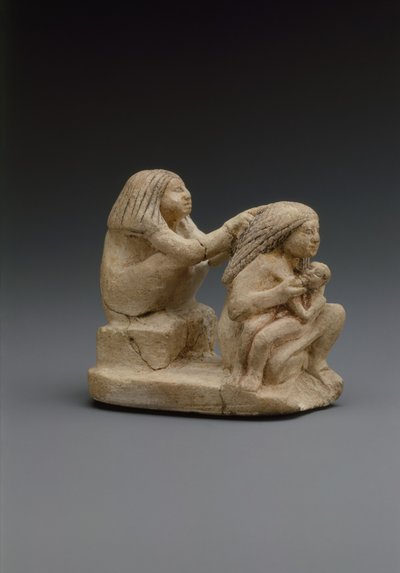 Grupo de dos mujeres y un niño, c.1981-1500 a.C. de Middle Kingdom Egyptian