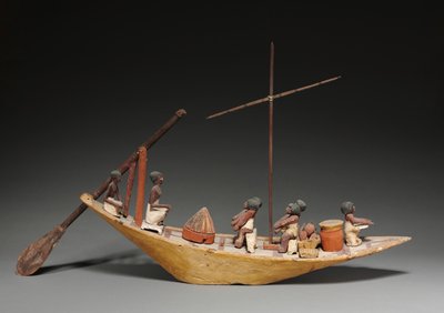 Modelo de barco, finales de la XI a principios de la XII dinastía, 2040-1648 a.C. de Middle Kingdom Egyptian