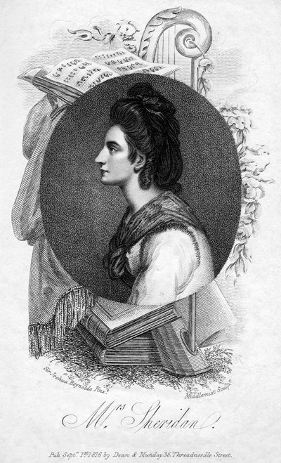 Elizabeth Ann Sheridan, cantante inglesa del siglo XVIII, 1816 de Middlemist