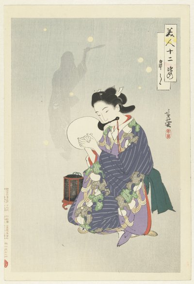el quinto mes Satsuki (título sobre objeto) Doce bellezas (título de la serie) Bijin junishi (título de la serie sobre el objeto) de Migita Toshihide