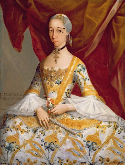 Doña María de la Luz Padilla y Cervantes de Miguel Cabrera
