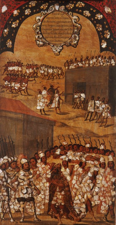 La Conquista de México, Panel XVII de Miguel Gonzalez