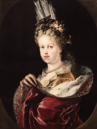 Retrato de la Reina María Luisa de Saboya de Miguel Jacinto Meléndez