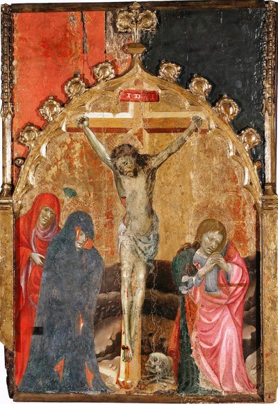 La crucifixión, 1400s de Miguel de Alcanyis