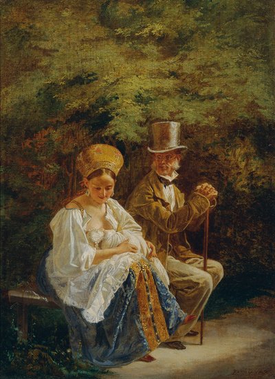 El viejo Hagestolz de Mihaly von Zichy