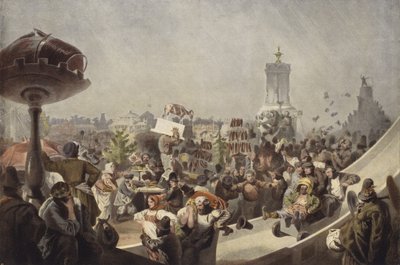 Festival popular en la Rusia de mediados del siglo XIX de Mihaly von Zichy