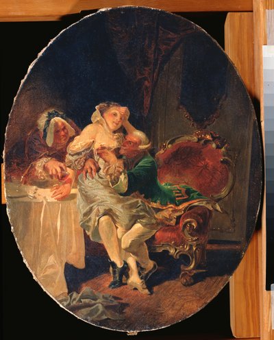 El seductor (The Seducer) - Pintura de Mihaly Zichy (1827-1906), óleo sobre lienzo de Mihaly von Zichy