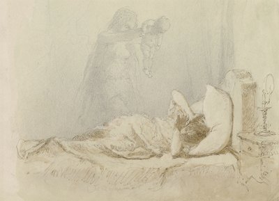 Pesadilla; Cauchemar, 1901 de Mihaly von Zichy