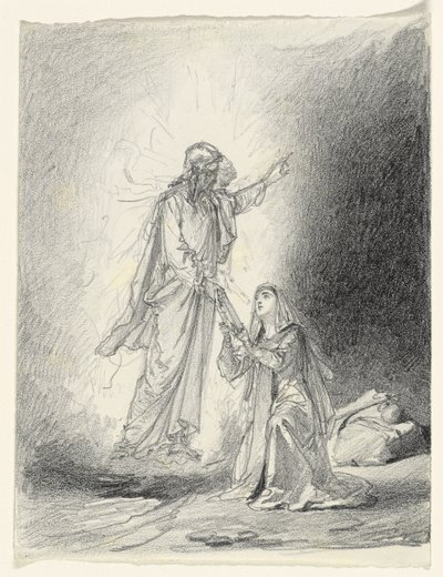 No me toques; Noli me tangere de Mihaly von Zichy