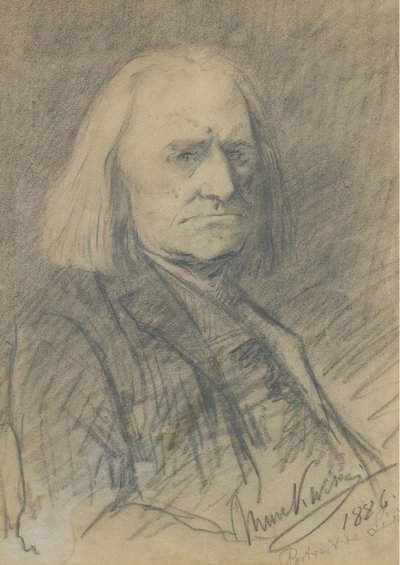 Retrato de Franz Liszt de Mihály Munkácsy