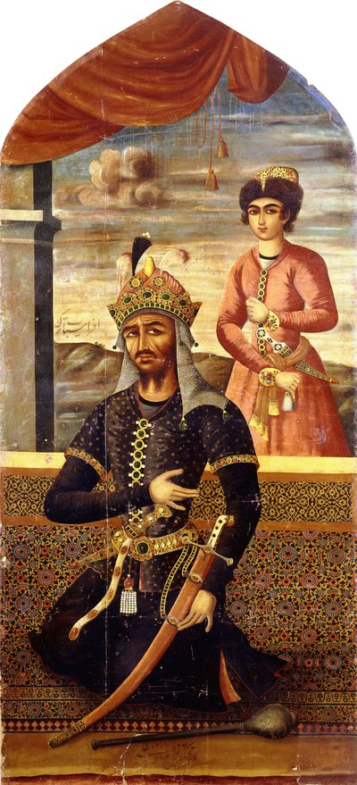 Retrato de Afrasiyab, Rey de Turan, c.1803-4 de Mihr Ali