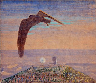 Fairy Tale II par Ciurlionis, Mikalojus Konstantinas (1875-1911). Témpera sobre papel, tamaño : 62,2x71,9 de Mikalojus Konstantinas Čiurlionis