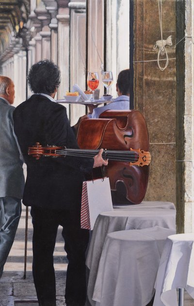 Piazza San Marco (óleo sobre tabla) de Mike Briscoe