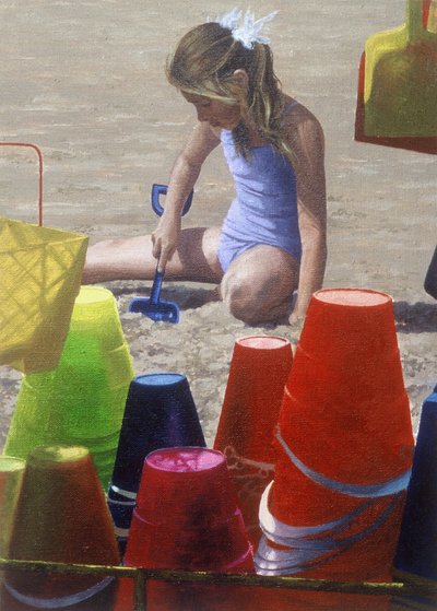 Jugar en la bahía de St Brelades de Mike Briscoe