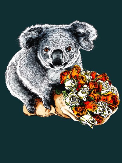Gracias a Koala en Deep Cyan, 2020 de Mike Davis