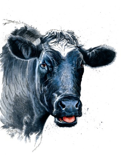 La vaca en blanco, 2021 de Mike Davis