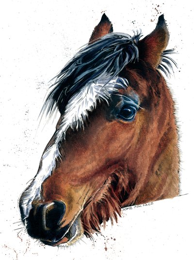 El caballo en blanco, 2020 de Mike Davis