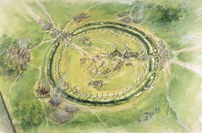 Stonehenge Fase 2, c27th siglo a.C., c1990-2010 de Mike Seaforth