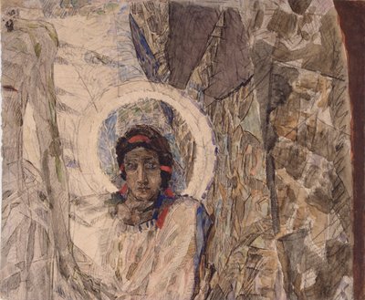 Cabeza de ángel, 1887 de Mikhail Aleksandrovich Vrubel