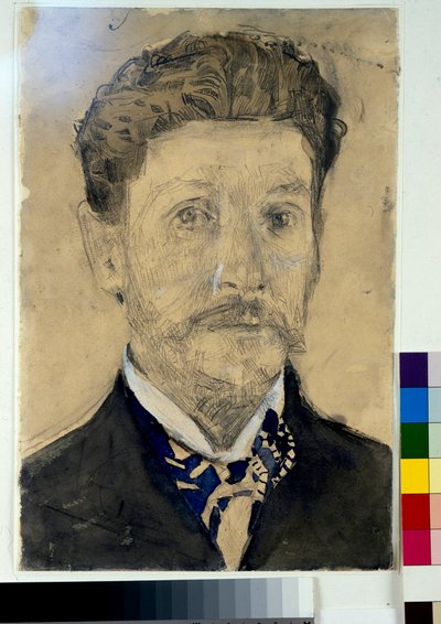 Autorretrato - Obra de Mikhail Alexandrovich Vrubel (Vroubel) (1856-1910) de Mikhail Aleksandrovich Vrubel