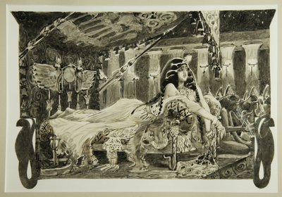 Cleopatra en la cama, 1899 de Mikhail Aleksandrovich Vrubel