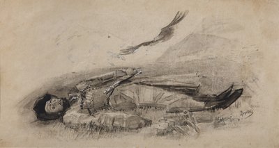 Ilustración del poema Ismail-Bey de M. Lermontov, 1889-1891 de Mikhail Aleksandrovich Vrubel