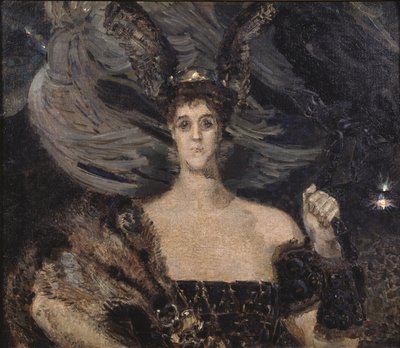 La Valquiria. Retrato de la artista y mecenas Condesa Maria Tenisheva 1867-1928, 1899 de Mikhail Aleksandrovich Vrubel