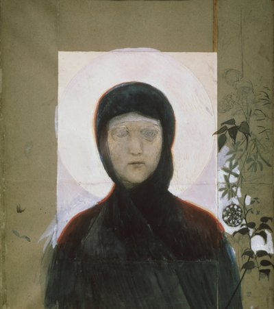 La Virgen, 1884-1885 de Mikhail Aleksandrovich Vrubel