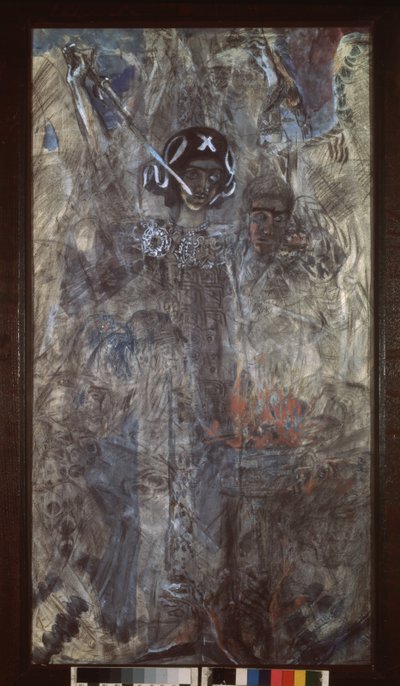 La Visión del Profeta Ezequiel, 1905 de Mikhail Aleksandrovich Vrubel