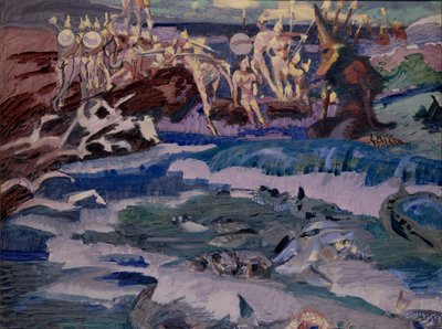 Treinta y tres bogatyrs, 1901 de Mikhail Aleksandrovich Vrubel