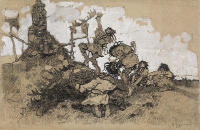 Adorando ídolos de Mikhail Dmitrievich Ezuchevsky