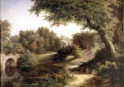 Vista en los Jardines de Pavlovsk de Mikhail Ivanovich Lebedev