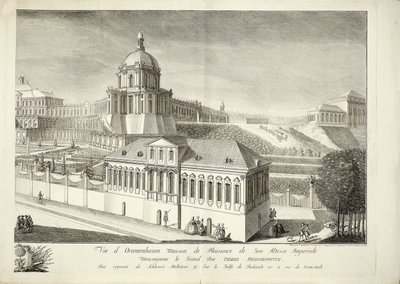 Vista del Gran Palacio de Oranienbaum de Mikhail Ivanovich Makhaev