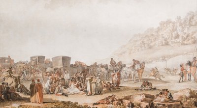 La Muerte del Príncipe Grigori Potyomkin en la Estepa de Besarabia, 1791 de Mikhail Matveevich Ivanov