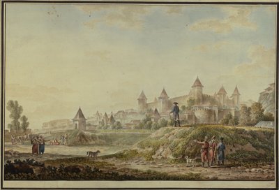 Vista de la fortaleza de Bender, 1790 de Mikhail Matveevich Ivanov