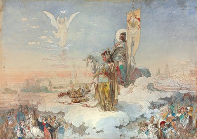 La coronación de Alejandro III de Mikhail Mikishchin